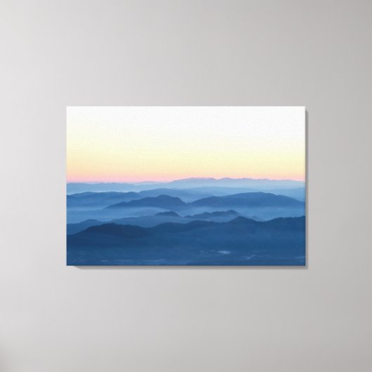 Magische zonsonderende lagen canvas afdruk (Voorkant)