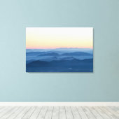Magische zonsonderende lagen canvas afdruk (Insitu (Houten vloer))