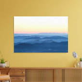 Magische zonsonderende lagen canvas afdruk (Insitu (Woonkamer))