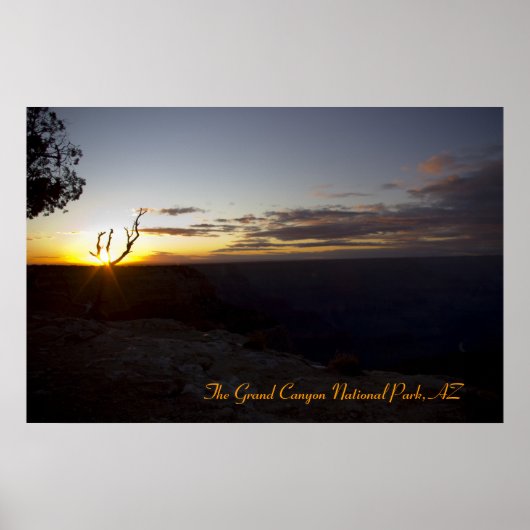 Magische zonsondergang - Grand Canyon Poster (Voorkant)