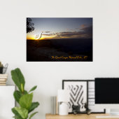 Magische zonsondergang - Grand Canyon Poster (Thuiskantoor)