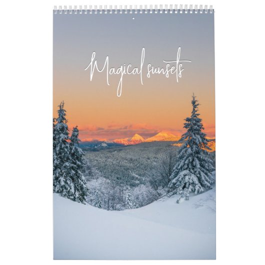 Magische zonsondergangen landschap fotokalender kalender (Hoes)