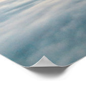 Magische zonsopgang boven wolken poster (Hoek)