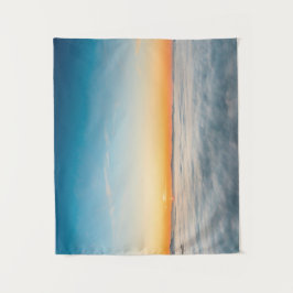 Magische zonsopgang boven wolken wandkleed