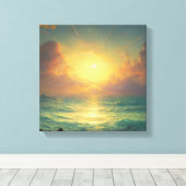 Magische Zonsopgang Canvas Afdruk (Insitu (Houten vloer))