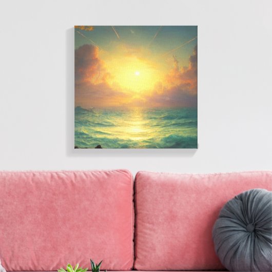 Magische Zonsopgang Canvas Afdruk (Insitu (Woonkamer))