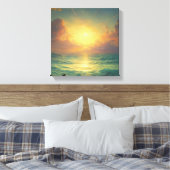 Magische Zonsopgang Canvas Afdruk (Insitu (Slaapkamer))