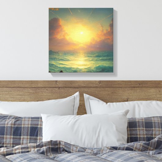 Magische Zonsopgang Canvas Afdruk (Insitu (Slaapkamer))