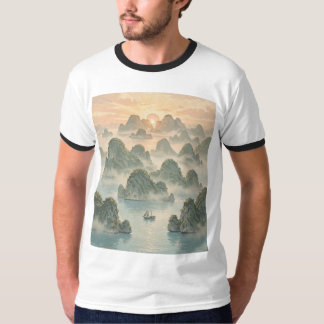 Magische zonsopgang in Raja Ampat Vintage stijl T-shirt