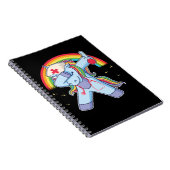 Magische zure Unicorn Regenboogstethoscoop Verstui Notitieboek (Rechterzijde)