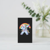 Magische zure Unicorn Regenboogstethoscoop Verstui Visitekaartje (Staand voorkant)