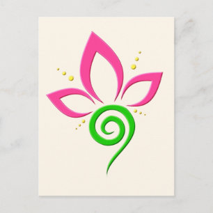 Magische zwaan tijdens een zomerdouche briefkaart