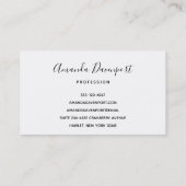 Magische zwaan tijdens een zomerregen douche visitekaartje (Achterkant)