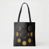 Magische zwart- en Gold-motorfasen Tote Bag (Voorkant)
