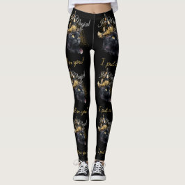 Magische Zwarte Kat Halloween Leggings