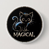Magisches Kätzchen Ronde Button 7,6 Cm (Voorkant)