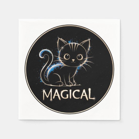 Magisches Kätzchen Servet (Voorkant)