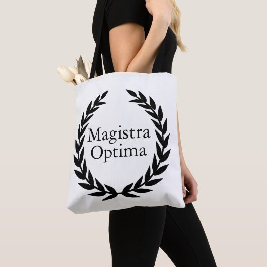 Magistra Optima Latijn leraar     Tote Bag (Dichtbij)