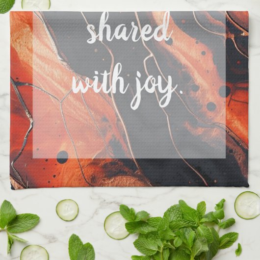 Magma Bloom Keukenhanddoeken (Gevouwen)