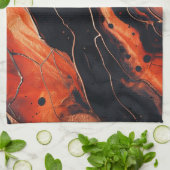 Magma Bloom Theedoek (Gevouwen)