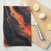 Magma Bloom Theedoek (Quarter Fold)