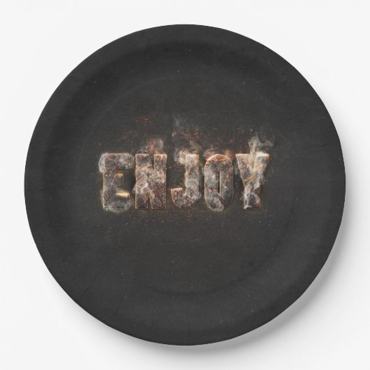 Magma-effect Papieren Bordje (Voorkant)