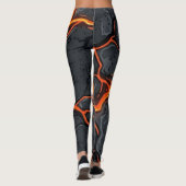 Magma Fissure Pulse Patroon  Leggings dames  (Achterkant)