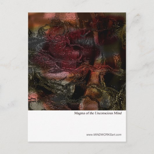 Magma van de Onbewuste Mind Briefkaart (Voorkant)
