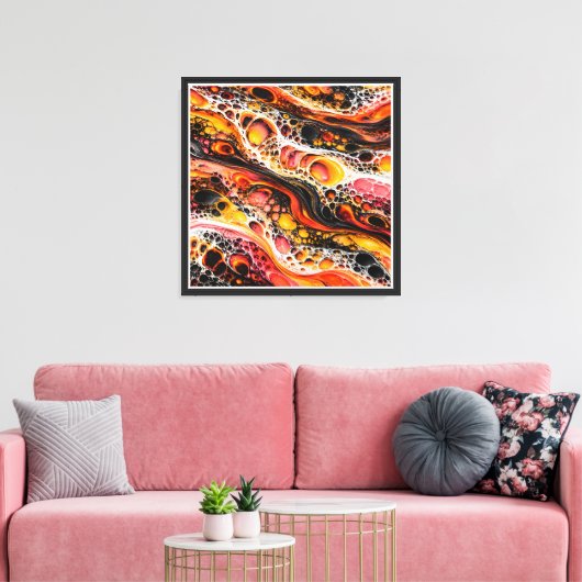 Magmacellen Canvas Afdruk (Insitu (Woonkamer))