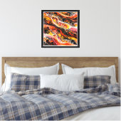 Magmacellen Canvas Afdruk (Insitu (Slaapkamer))