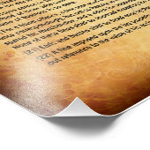 MAGNA CARTA 1215 - Engelse tekst Foto Afdruk (Hoek)