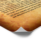 MAGNA CARTA 1215 - Engelse tekst Poster (Hoek)