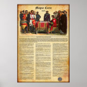MAGNA CARTA 1215 - Engelse tekst Poster (Voorkant)