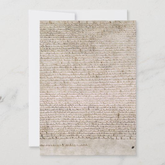 Magna Carta-exemplificatie van 1215 katoen MS Kaart (Voorkant)