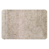 Magna Carta-exemplificatie van 1215 katoen MS Magneet (Horizontaal)