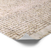 Magna Carta-exemplificatie van 1215 katoen MS Poster (Hoek)