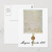 Magna Carta Libertatum - 1215 Briefkaart (Voorkant / Achterkant)