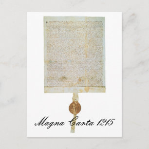 Magna Carta Libertatum - 1215 Briefkaart