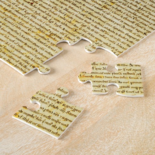 Magna Carta-tekst Legpuzzel (Zijkant)