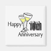 Magneet - 10e bruiloft Jubileum (Voorkant)