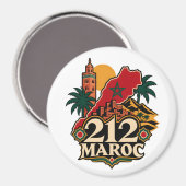 Magneet 212 Marokko (Voorkant / Achterkant)