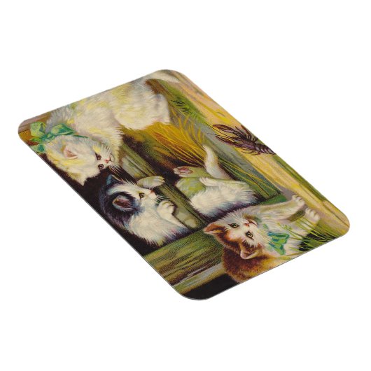 Magneet  Antiek Leuke kittens Katten Rivierkreeft (Rechterzijde)