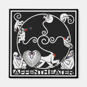 Magneet: Art Nouveau - Cabaret Fledermaus Magneet