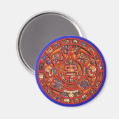 Magneet: Azteekse zonnesteen Magneet (Voorkant / Achterkant)