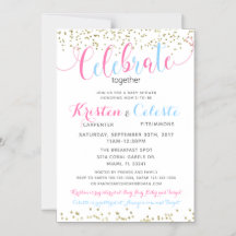 MAGNEET Baby, Vrienden gecombineerd Uitnodiging