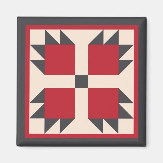 Magneet - Bearcat Quilt Square (Voorkant)