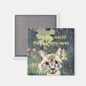 Magneet: "Bekijk de wereld door mijn ogen" oerwoud Magneet (Voorkant / Achterkant)