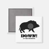 Magneet - Black Hog Down!, bij de Bucknuts (Voorkant / Achterkant)