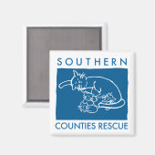 Magneet (Blauw Logo) (Voorkant / Achterkant)