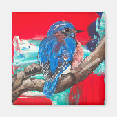 Magneet - Blauwvogel (Voorkant)